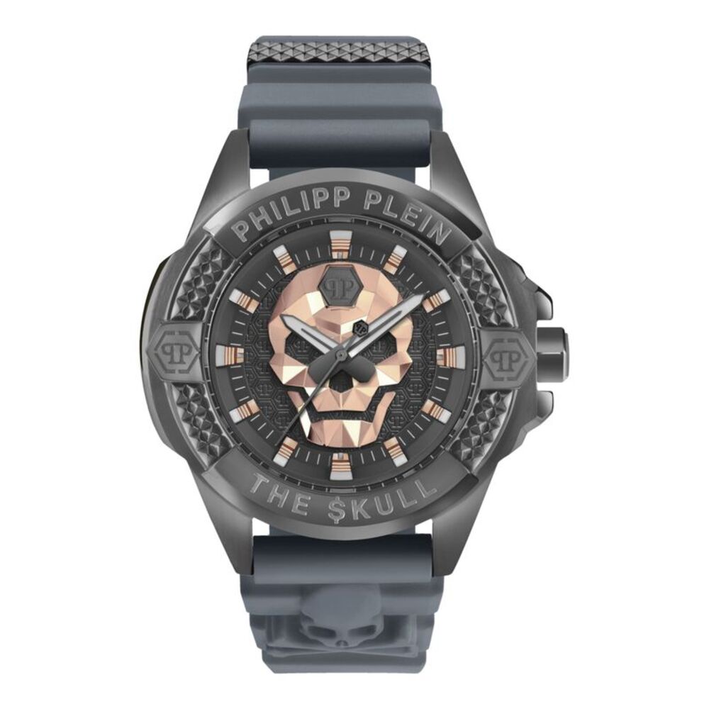 Philipp Plein The $kull Silicone Watch Grey Mens